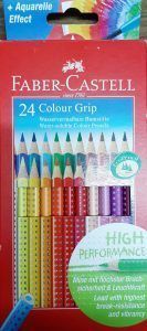 Lápices De Color Faber-Castell Colour Grip 24 colores (Efecto Acuarelable)