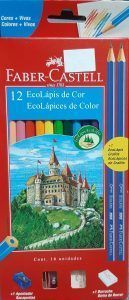 Lápices De Color Faber-Castell 12 Colores Hexágonales