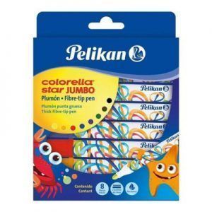 Set de Plumones Pelikan Colorella Star Jumbo 8 Colores