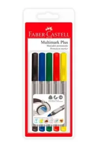 Set de Marcadores Faber Castell Multimark Plus 5 Colores