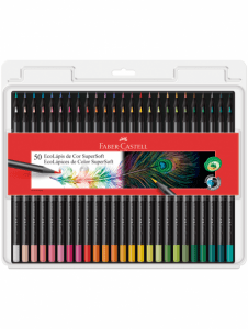 Lápices de Color Faber-Castell Ecolápices Supersoft Set 50 Colores