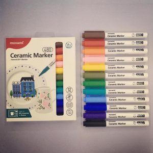 Marcadores Monami 480 Para Cerámica 12 Colores