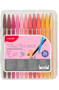 Set de Marcadores Monami Plus Pen 3000 24 Colores