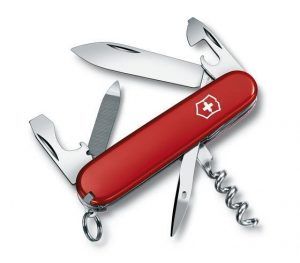 Cortapluma Victorinox Sportsman Mediana Con Lima De Uñas 13 Funciones Roja (0.3803)