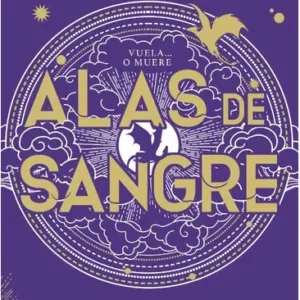 Portada de Alas de Sangre de Rebecca Yarros, donde se observa un diseño épico con elementos de dragones y guerra.