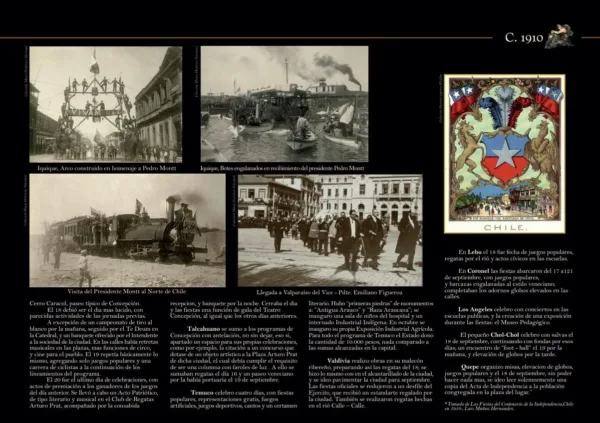 Foto de página libro Centenario de 1910 Provincias y Comunas de Chile