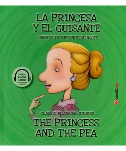 Portada del libro infantil bilingüe “La Princesa y el Guisante”