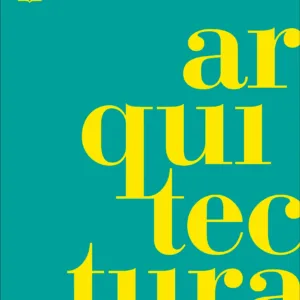 Arquitectura historia visual definitiva DK portada diseño tipográfico amarillo sobre fondo verde