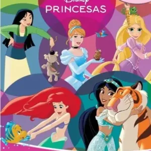 Disney Princesas Divertilibros 2025, portada del libro infantil con cuentos, figuras y actividades