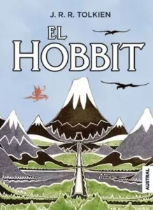 El Hobbit de J. R. R. Tolkien, portada del libro de fantasía clásica ambientado en la Tierra Media