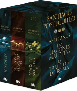 Estuche Trilogía Africanus de Santiago Posteguillo, box set de novelas históricas sobre Roma y Escipión Africano
