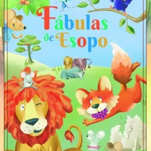 Fábulas de Esopo Aventuras Enlatadas, portada del libro infantil ilustrado con animales y cuentos clásicos