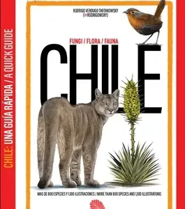 Guía rápida funga flora y fauna de Chile portada ilustrada de especies nativas