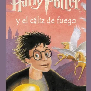 Harry Potter y el Cáliz de Fuego portada del libro de J.K. Rowling con Harry Potter sosteniendo el cáliz dorado