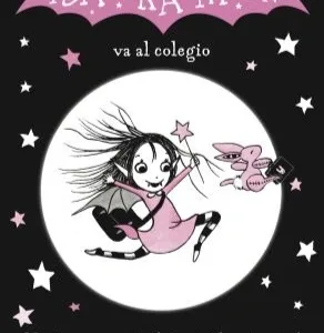 Isadora Moon 1 Va al colegio de Harriet Muncaster, portada del libro infantil mitad vampiro y mitad hada