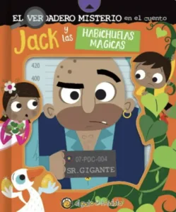 Jack y las Habichuelas Mágicas portada ilustrada con el gigante y personajes del cuento clásico infantil