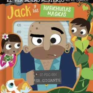 Jack y las Habichuelas Mágicas portada ilustrada con el gigante y personajes del cuento clásico infantil