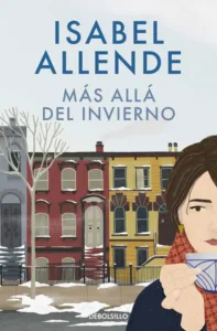 Más allá del invierno portada del libro de Isabel Allende con ilustración urbana invernal
