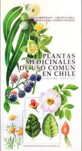 Plantas medicinales de uso común en Chile tercera edición portada ilustrada de hierbas medicinales