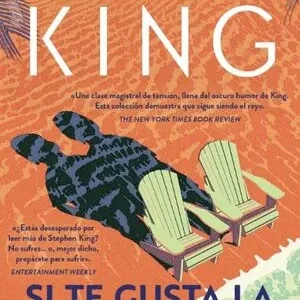 Si te gusta la oscuridad libro de Stephen King portada ilustrada con sillas en la playa y atmósfera inquietante