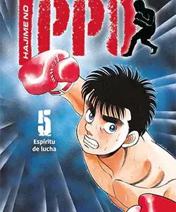 Portada del manga Hajime no Ippo 5 de Joji Morikawa con Ippo golpeando