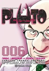 Portada del manga Pluto n° 6 de Naoki Urasawa, Osamu Tezuka, Takashi Nagasaki, Edición Planeta Cómic