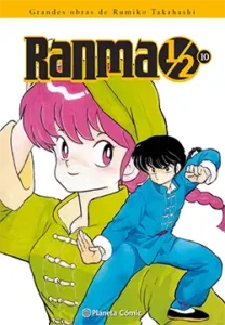 Portada del manga Ranma 1/2 volumen 10 edición Kanzenban de Rumiko Takahashi con personaje en pose de combate