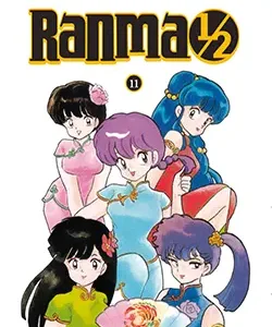 Portada del manga Ranma 1/2 volumen 11 edición Kanzenban de Rumiko Takahashi con personaje en pose de combate