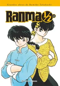 Portada del manga Ranma 1/2 volumen 13 edición Kanzenban de Rumiko Takahashi con personaje en pose de combate