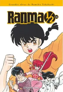 Portada del manga Ranma 1/2 volumen 14 edición Kanzenban de Rumiko Takahashi con personaje en pose de combate