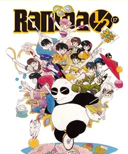 Portada del manga Ranma 1/2 volumen 17 edición Kanzenban de Rumiko Takahashi con personaje en pose de combate