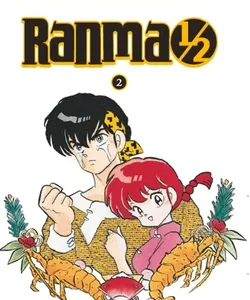 Portada del manga Ranma 1/2 volumen 2 edición Kanzenban de Rumiko Takahashi con personajes principales ilustrados