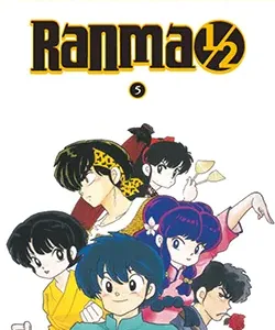 Portada del manga Ranma 1/2 volumen 5 edición Kanzenban de Rumiko Takahashi con personaje en pose de combate