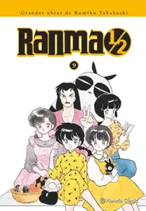Portada del manga Ranma 1/2 volumen 9 edición Kanzenban de Rumiko Takahashi con personaje en pose de combate