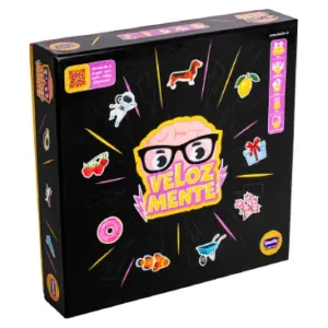 Caja del juego de mesa Velozmente, juego de rapidez mental y asociación de conceptos para toda la familia.
