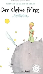 Portada del libro Der kleine Prinz de Antoine de Saint-Exupéry, edición Karl Rauch, ISBN 9783792000496.